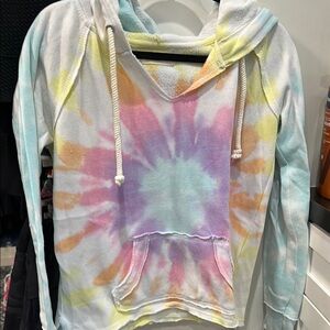 Ocean Drive Tie-Dye Hoodie with Front Pocket size Small